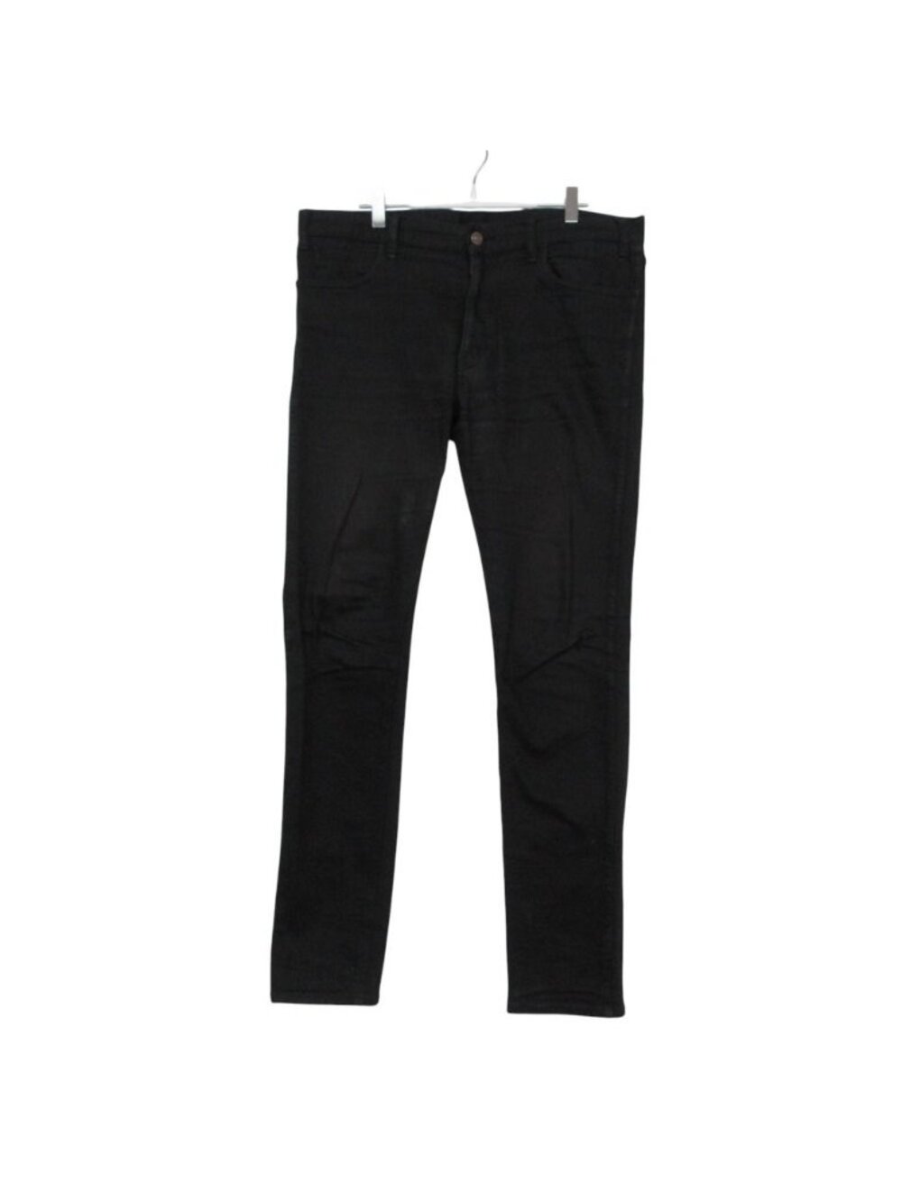 Celine Skinny Pants Low Rise Stretch Denim Pure Black